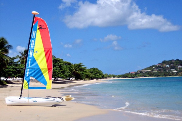 חוף ויג'י, סנט לוסיה