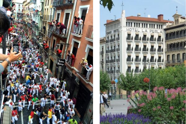 מלון מומללץ במרכז פמפלונה, ריצת השוורים