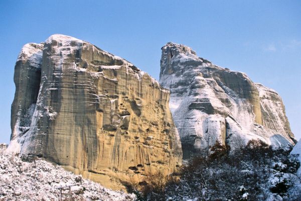 מנזרי מטאורה בחורף