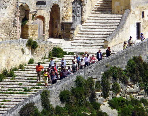 העיר מאטרה במחוז בזיליקטה, דרום איטליה