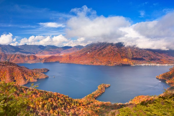 תצפית אל אגם צ'וזנג'י ממרומי הר הנגצויאמה
