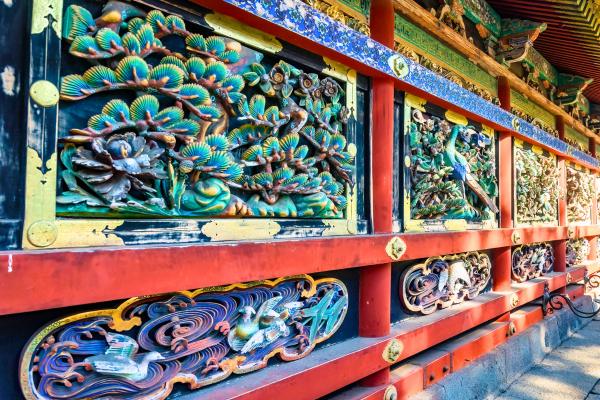 גילופי עץ בקומפלקס המקדשים טושוגו, ניקו